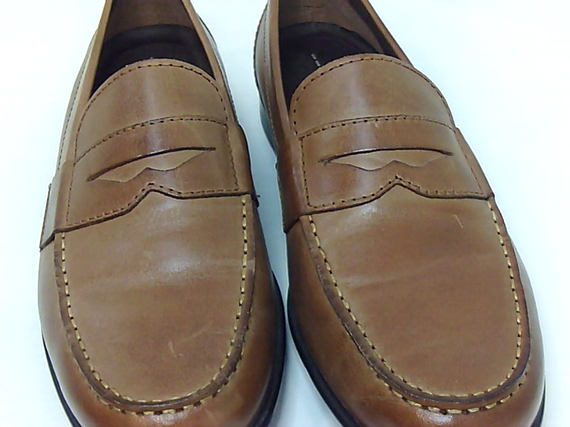 Rockport Mens M76444 Leather Round Toe Penny Loafer Cognac Size 10 0