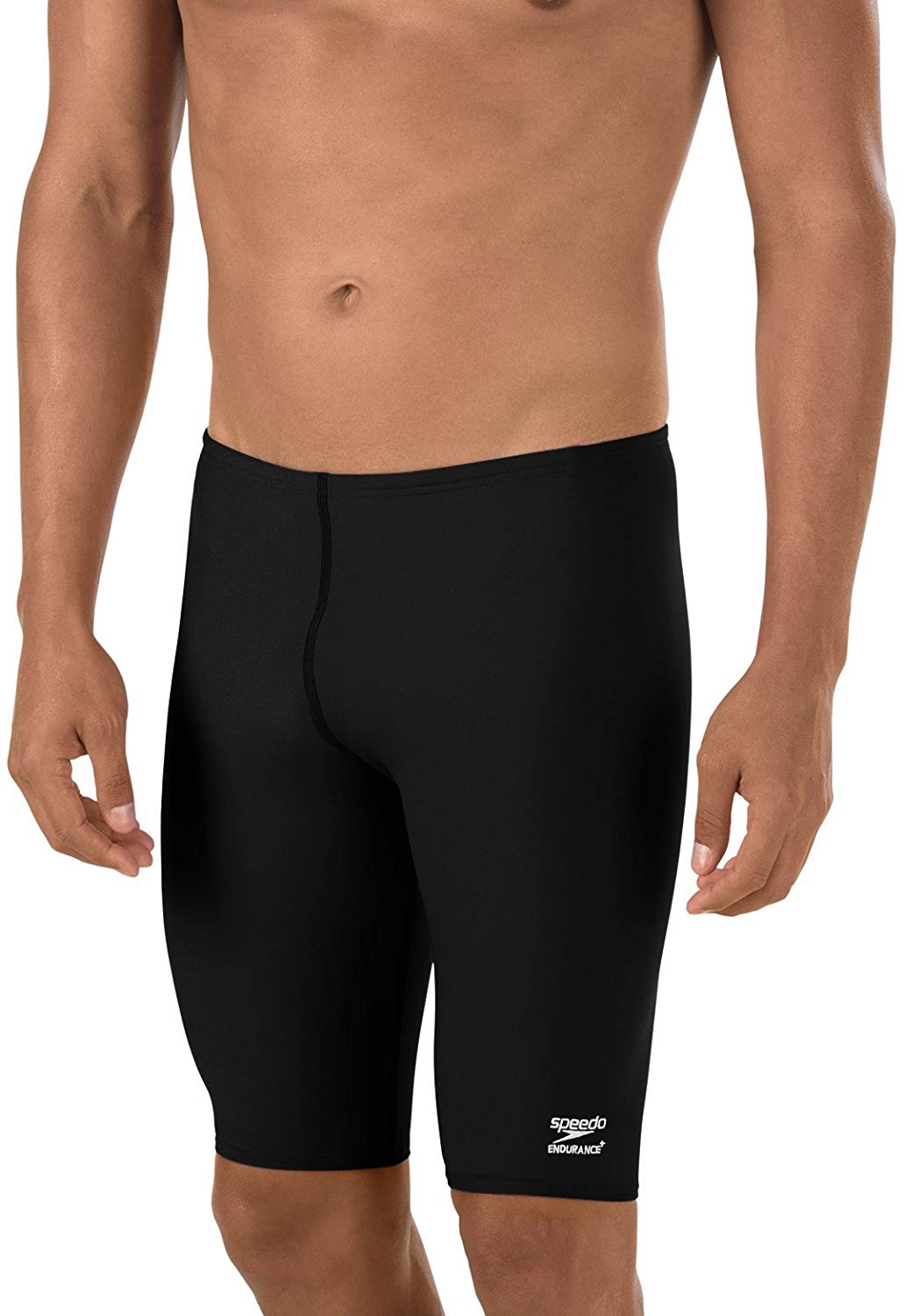 Speedo Male Jammer Swimsuit Endurance Polyester Solid Speedo Black