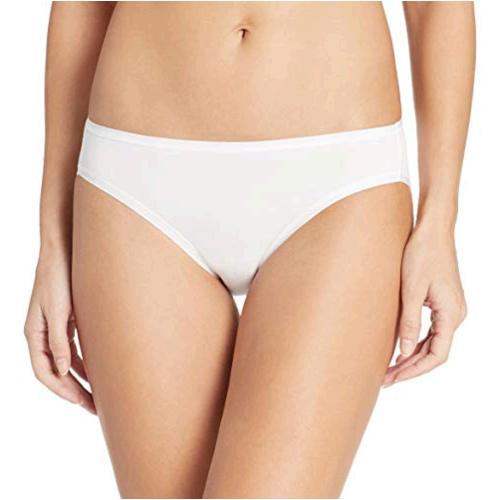 Essentials Women S Cotton Stretch Bikini Panty White Size X Small