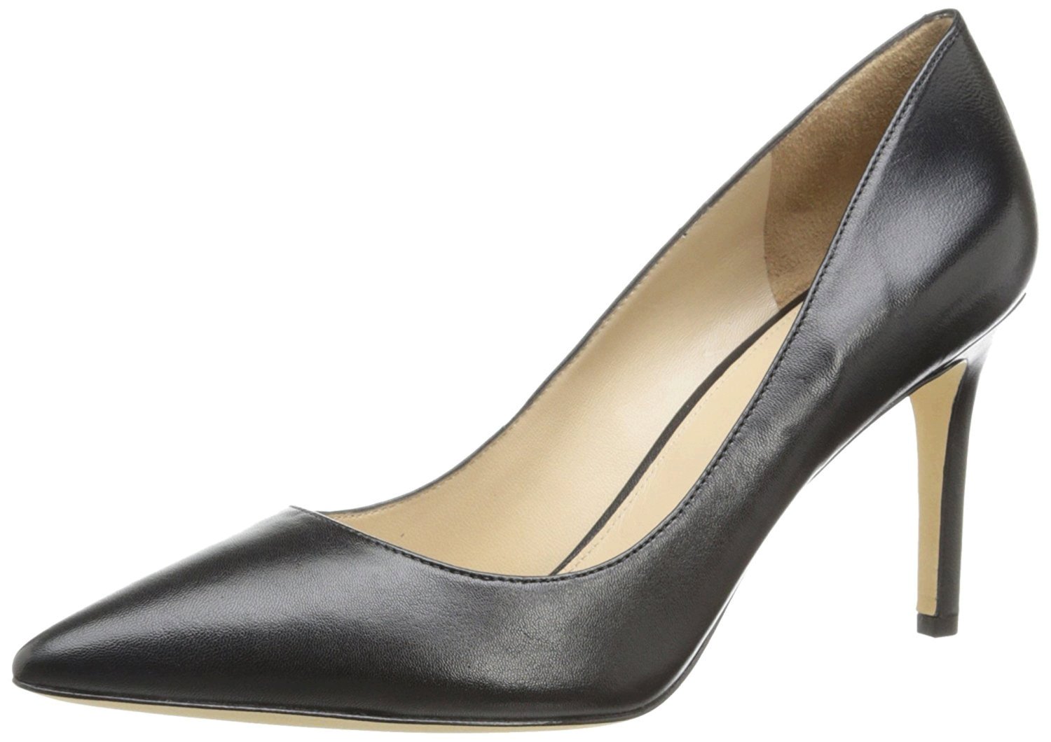 Via Spiga Womens Carola Leather Pointed Toe Classic Pumps Black Size