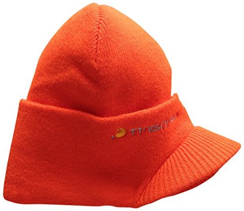 Carhartt Men S Knit Hat With Visor Brite Orange Brite Orange Size