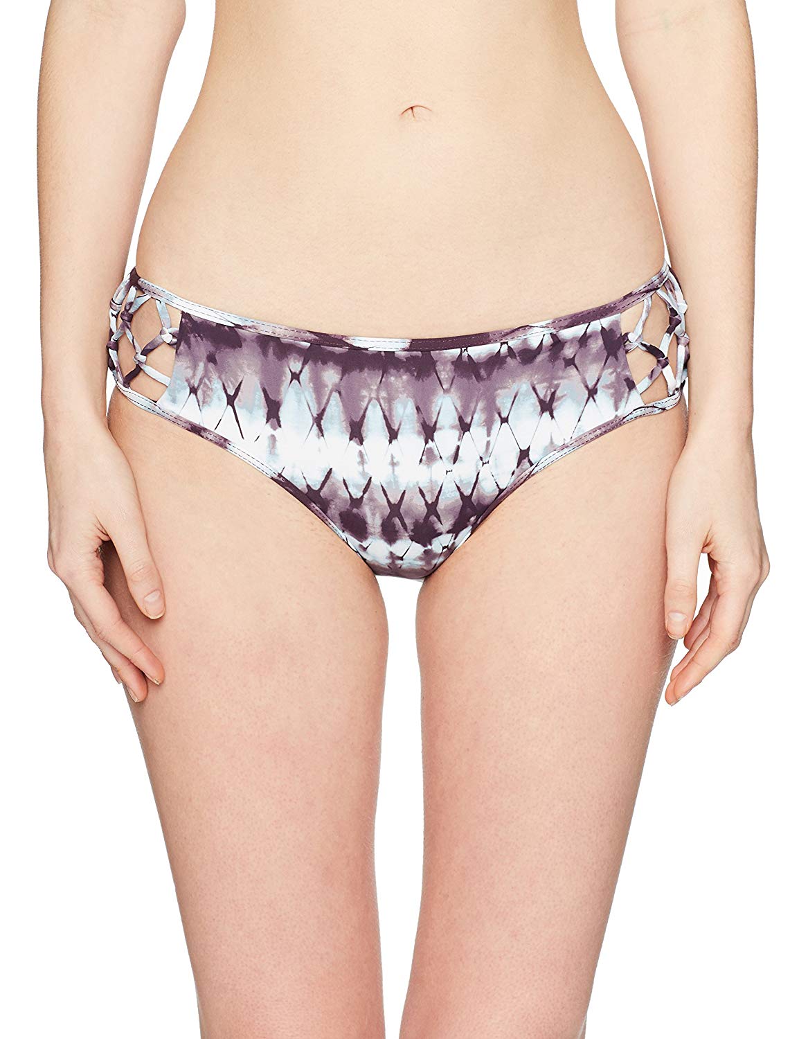 Hobie Junior S Tie Diamonds Macrame Hipster Bikini Bottom Raisin