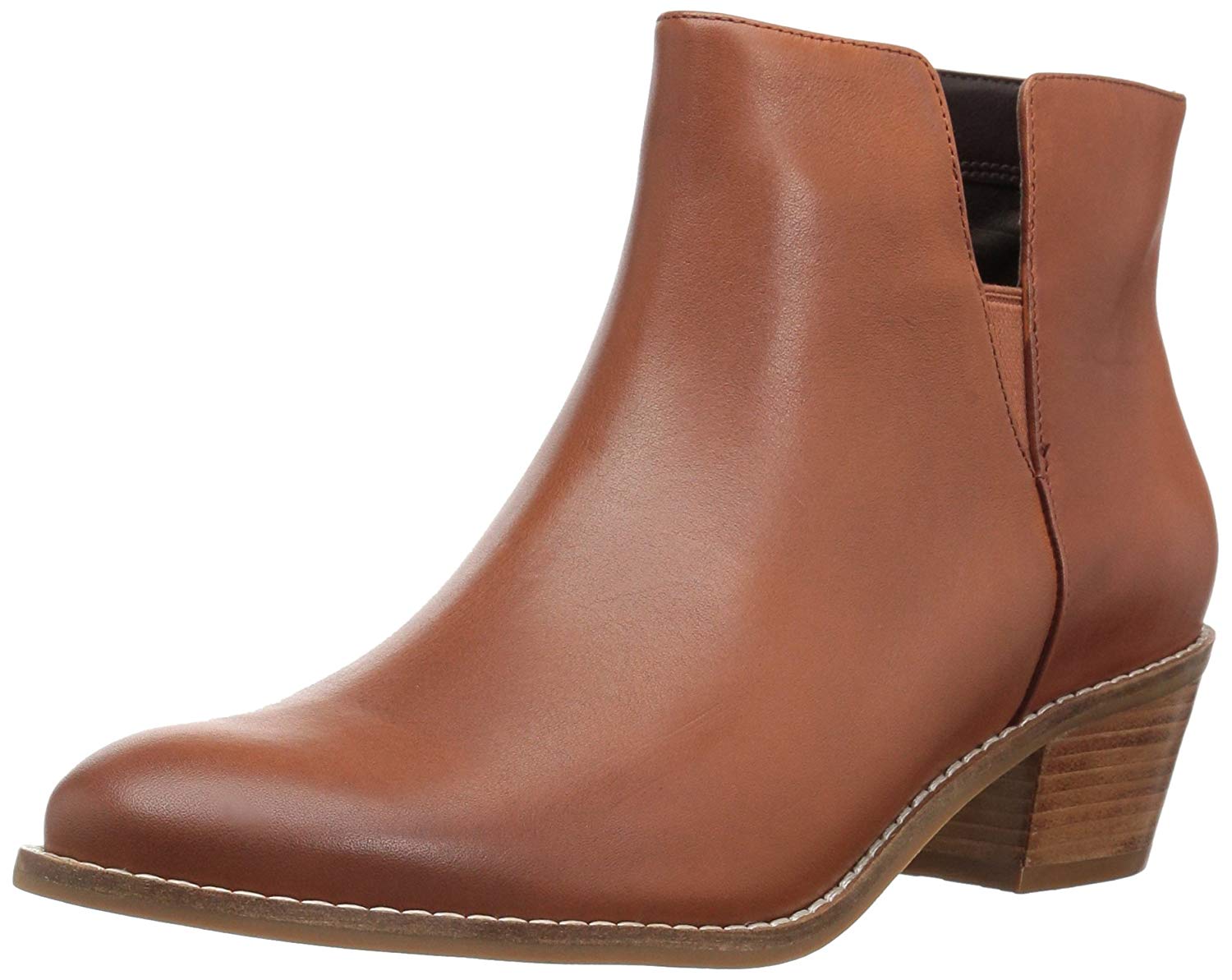 Cole Haan Womens Abbot Bootie Leather Almond Toe Ankle British Tan