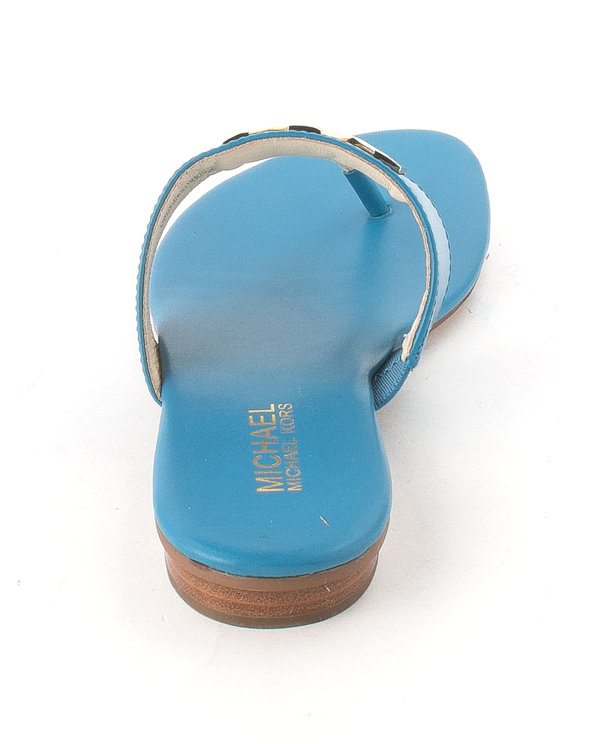 michael kors slides blue