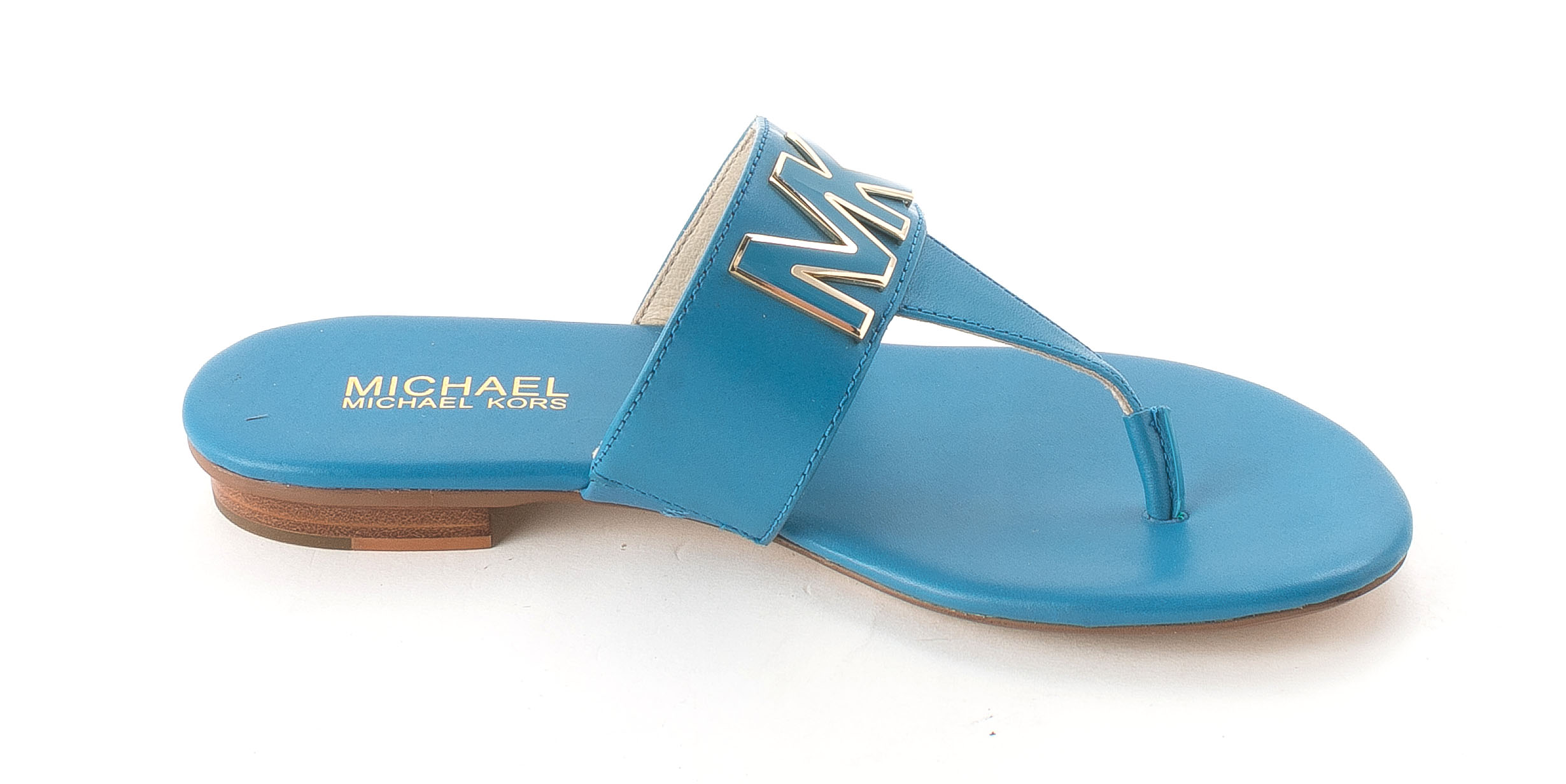 michael kors slides blue