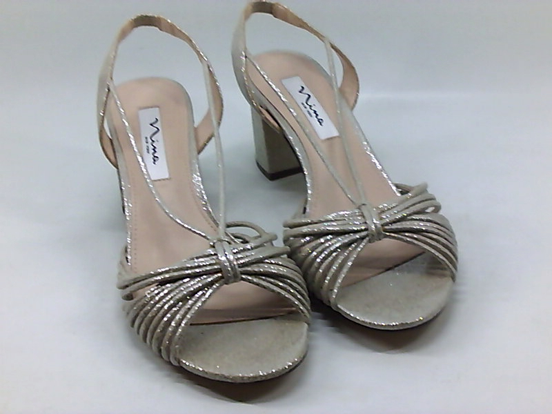 NINA Women's Nadelyn Flat Sandal, New Silver, Size 8.0 sfpN 716142128181 | eBay