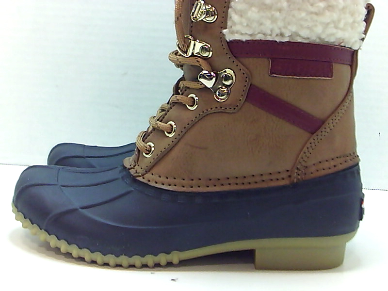 tommy hilfiger glossy ankle rain boots