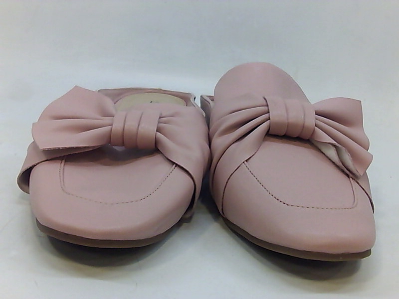 leather square toe mules