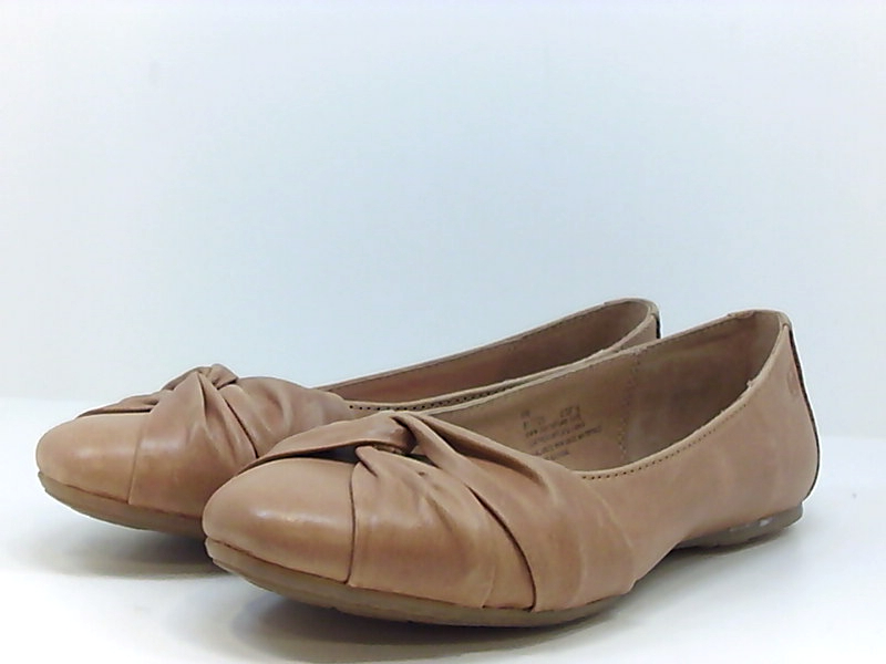 Born Womens Lilly Leather Round Toe Ballet Flats, Tan, Size 8.0 Amx6 | eBay