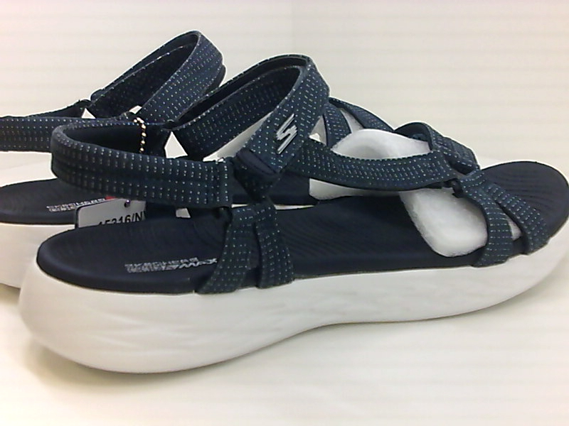 Skechers Womens brilliancy Open Toe Casual Sport Sandals, Navy, Size 11 ...