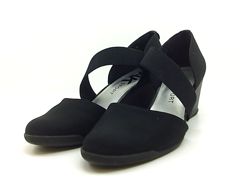 Anne Klein Womens Tara Open Toe Casual Platform Sandals, Black, Size 8. ...