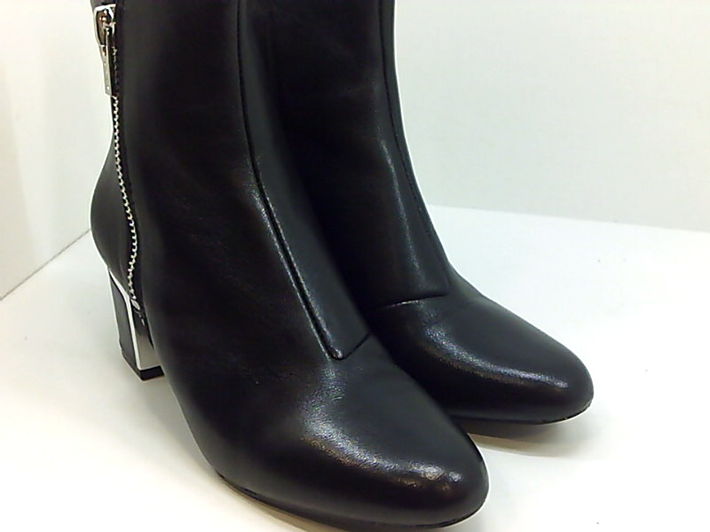 DKNY Womens Crosbi Almond Toe Ankle Boots, Black Leather, Size 8.5 URUL