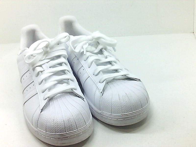 Adidas Mens Superstar Leather Low Top Lace, White/Running