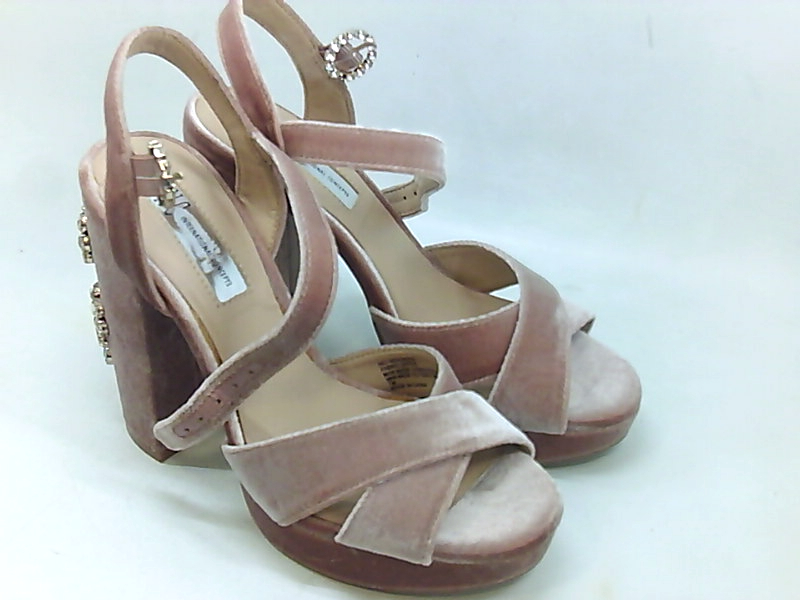 open toe blush heels