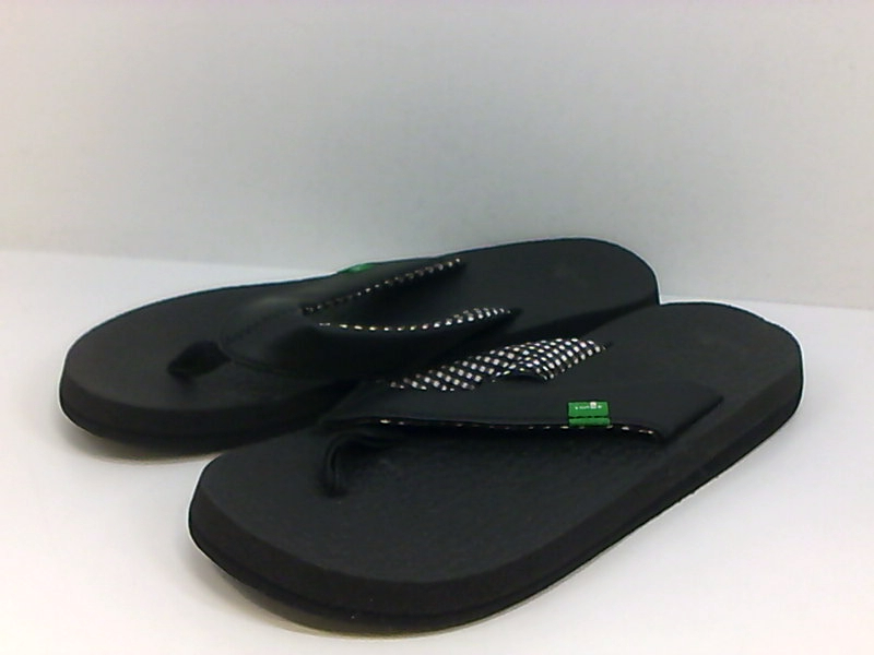 Sanuk Women's Yoga Mat FlipFlop, Ebony, Size 7.0 rBX9 eBay