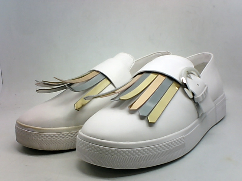 dkny slip on trainers white