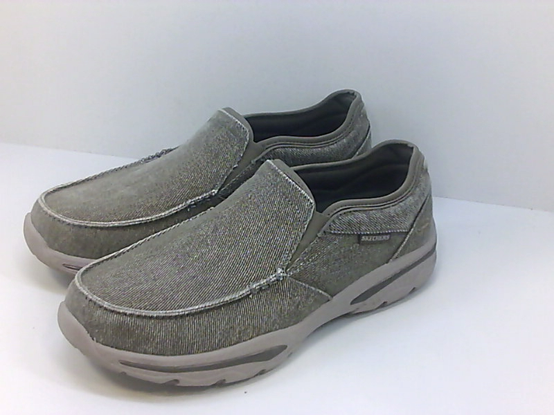 Skechers Men's Relaxed Fit-Creston-Moseco Moccasin, Taupe, Size 9.5 ...