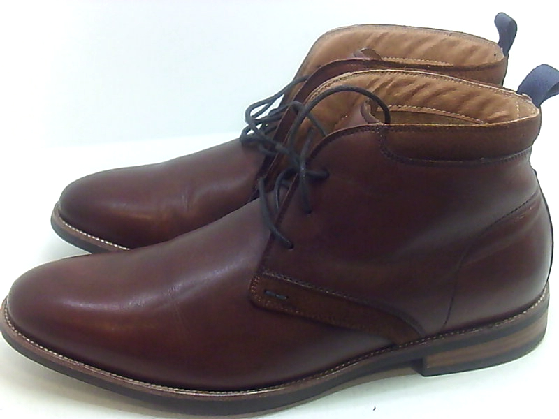 Florsheim Men's Uptown Plain Toe Chukka Boot, Cognac Leather/Suede ...