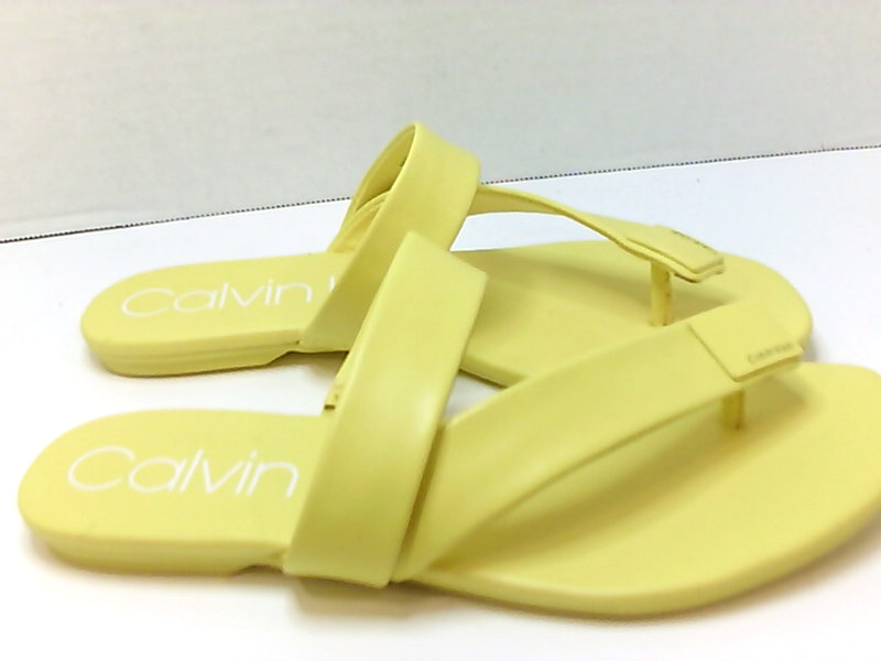 calvin klein women's saurin flat sandals