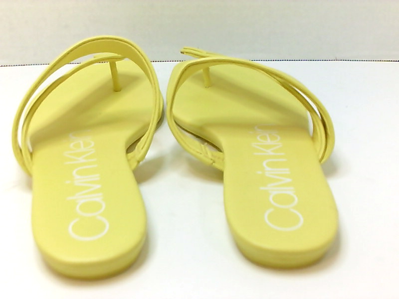 calvin klein saurin flat sandals