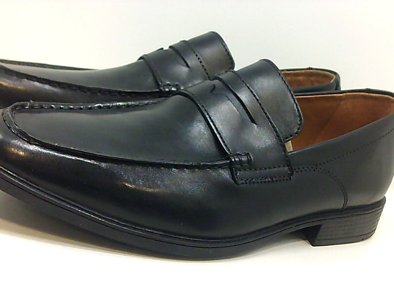CLARKS Men's Tilden Way Penny Loafer, Black Leather, Size 13.0 Z1GJ ...