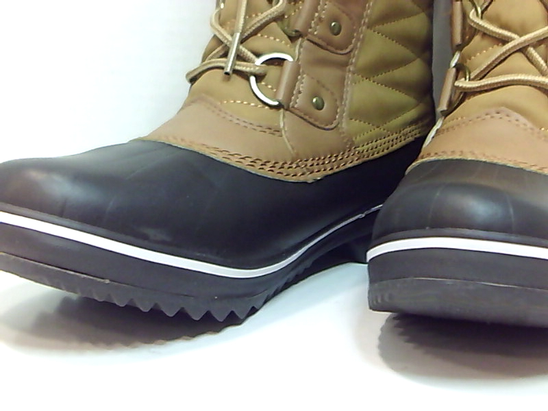 tan mid calf length boots