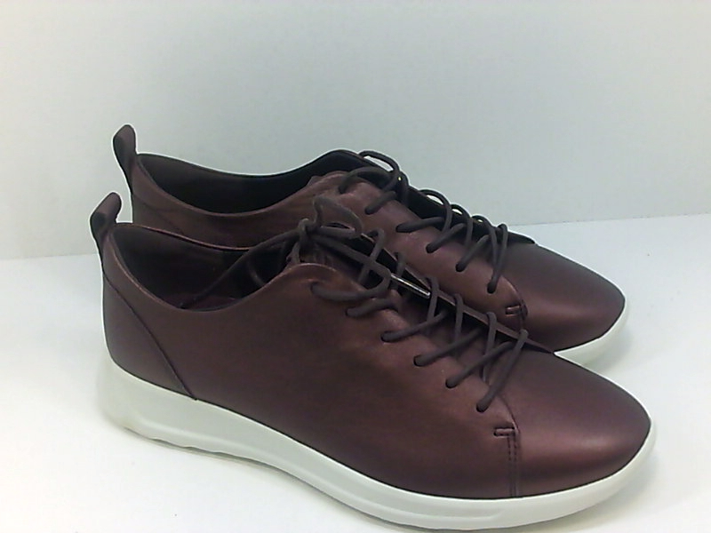 ECCO Women's Shoes 292303 Low Top Lace Up Fashion, Brown Metallic, Size ...