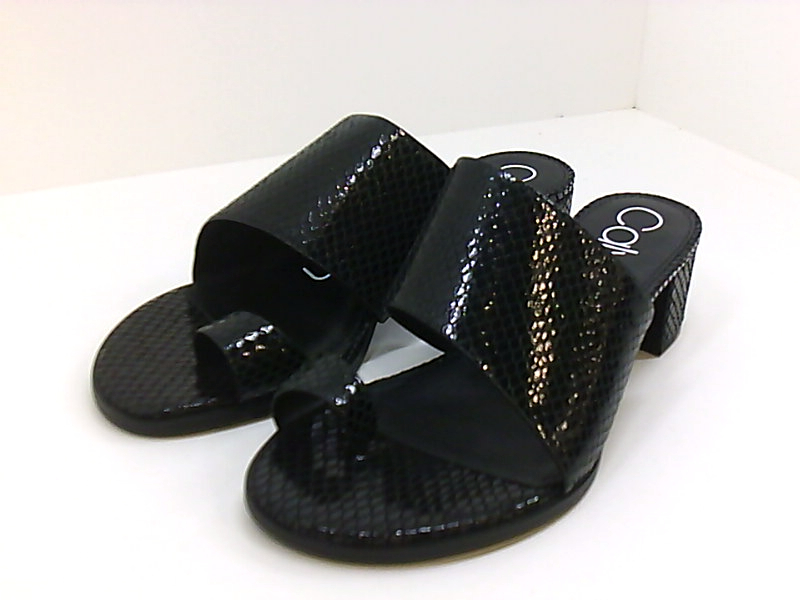 black womens calvin klein sliders