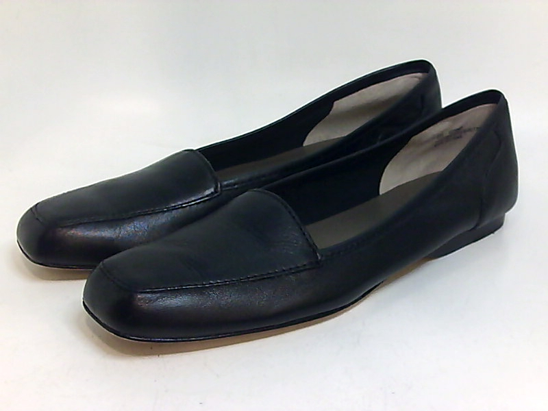 ARRAY Womens Freedom Leather Square Toe Loafers, Black, Size 8.0 o1Wy ...