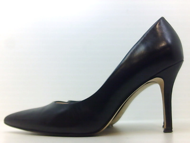 nine west leather & lucite pointed toe pump
