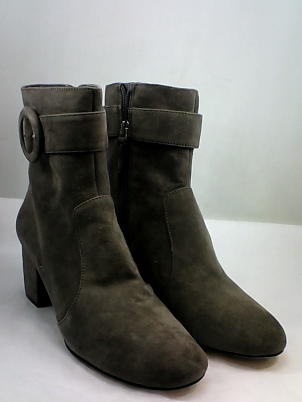 Nine West Women's Quilby Suede Ankle Boot, Dark Grey, Size 9.5 AYc9 | eBay
