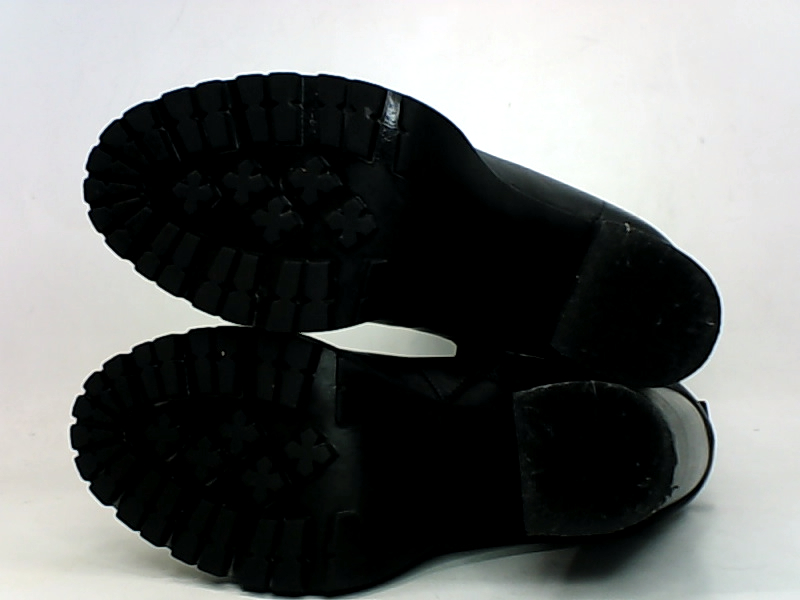 steve madden latch black leather boots