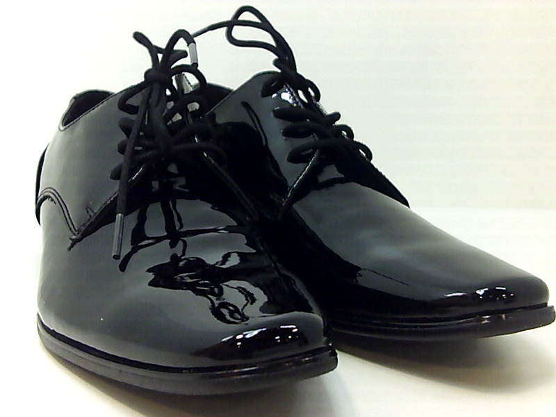 calvin klein men's brodie oxford black patent size 10