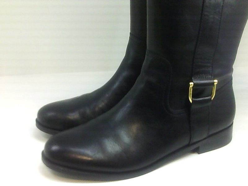 Lauren Ralph Lauren Women's Berna Vachetta Riding Boot, Black, Size 8.0 ...