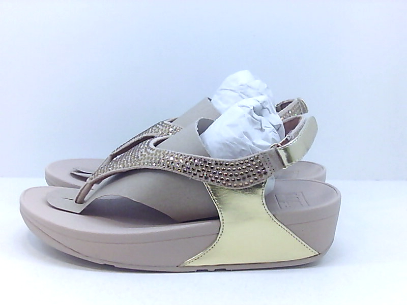 FitFlop Women's Shoes Wedged Sandals, Gold, Size 8.0 1gCf | eBay