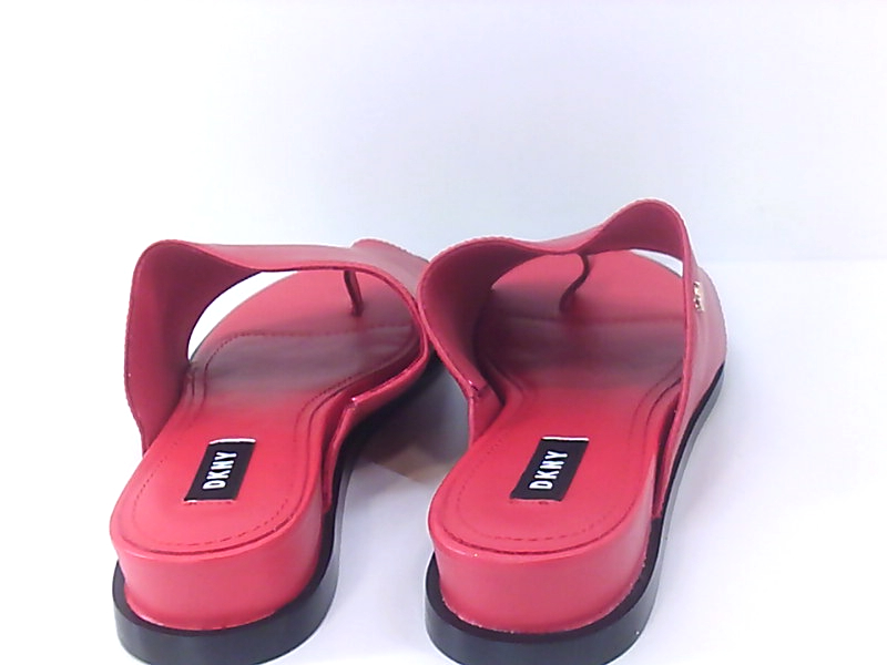 DKNY Womens Daz Leather Split Toe Casual Slide Sandals, Red 4, Size 10.0 kLKQ | eBay