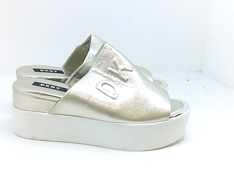 dkny gold sandals
