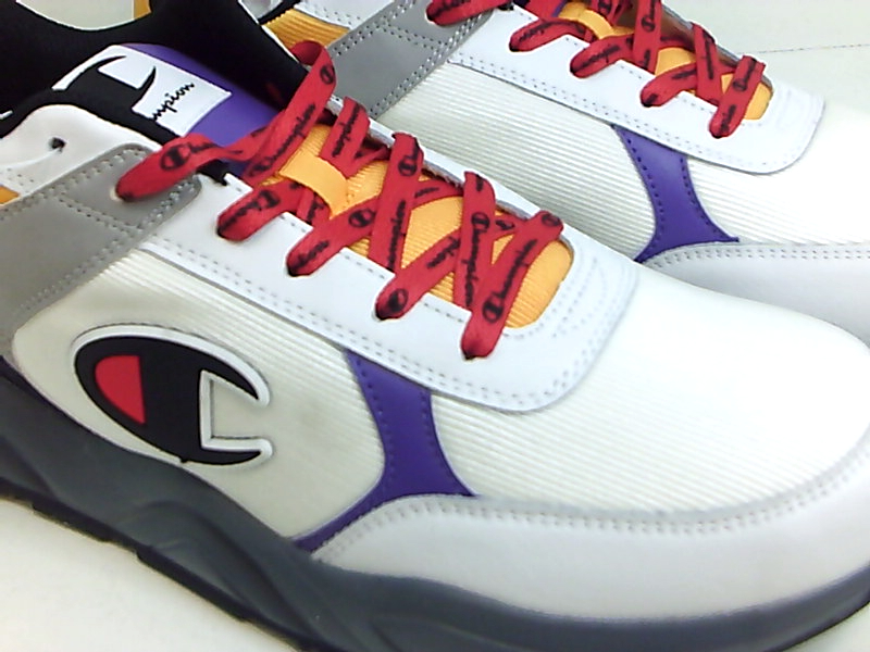 Champion Mens 93 Eighteen Block Sneaker, Silver Stone Champion Mens 93 Eighteen Block Sneaker, Silver Stone