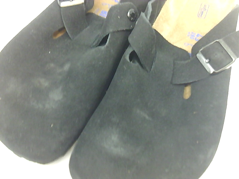 Birkenstock Womens Boston Closed Toe Mules, Black Suede, Size 10.0 tFCC | eBay