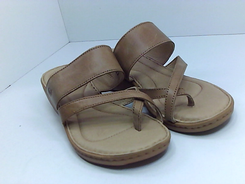 womens tan slides