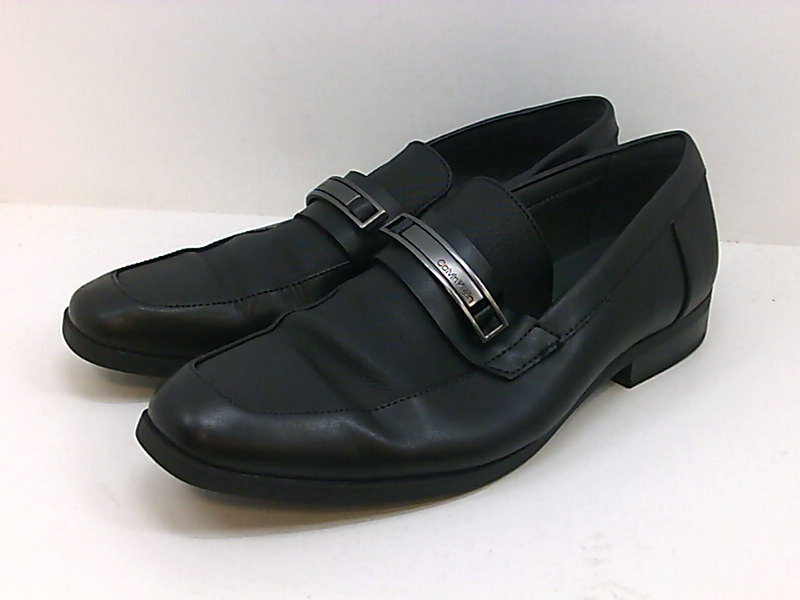 Calvin Klein Men's Jameson Soft Leather/City Emboss Slip-On, Black ...