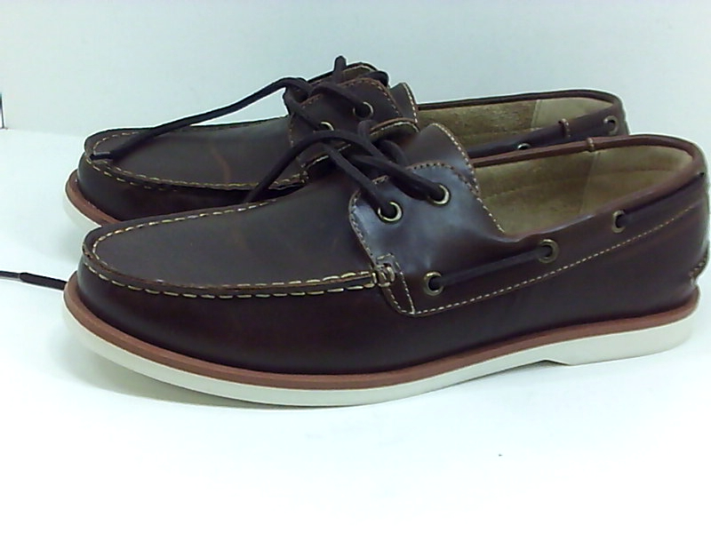 Unlisted by Kenneth Cole Mens Santon Fabric Round Toe Boat, Brown, Size ...
