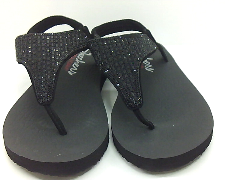 Skechers Women's, Meditation Rock Crown Sandals, Black/Black, Size 8.0 ...