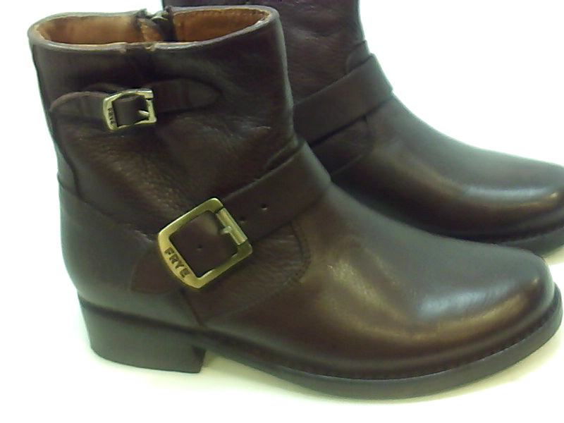 frye combat boots womens brown