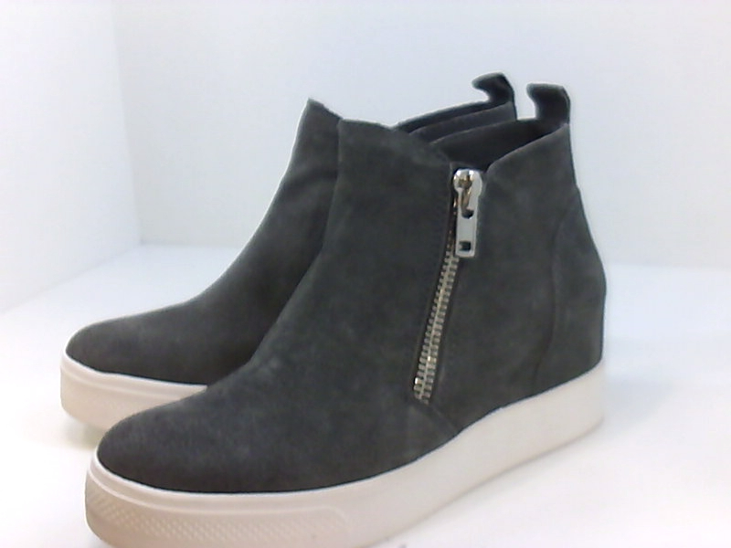 wedgie grey suede