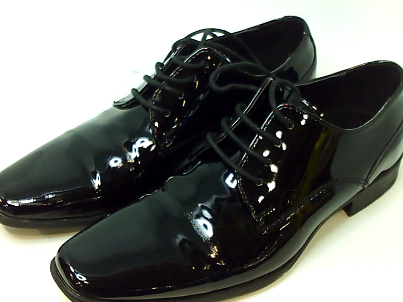 calvin klein men's brodie oxford black patent size 10
