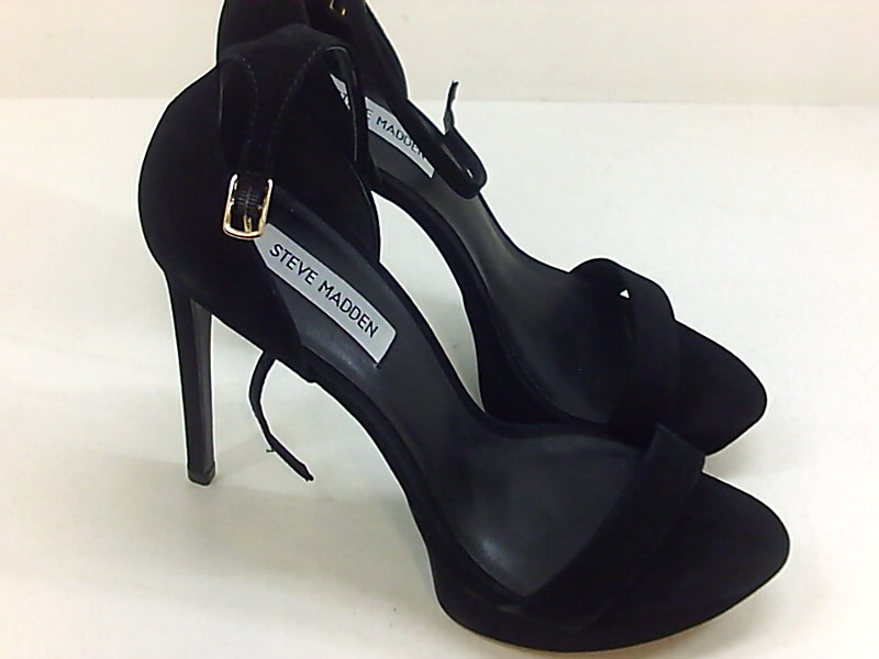 Steve Madden Womens Starlet Open Toe Ankle Strap D-orsay, Black Nubuck ...