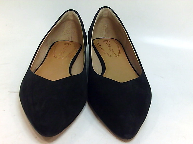 Corso Como Womens Jullia Leather Pointed Toe Ballet Flats, Black, Size ...
