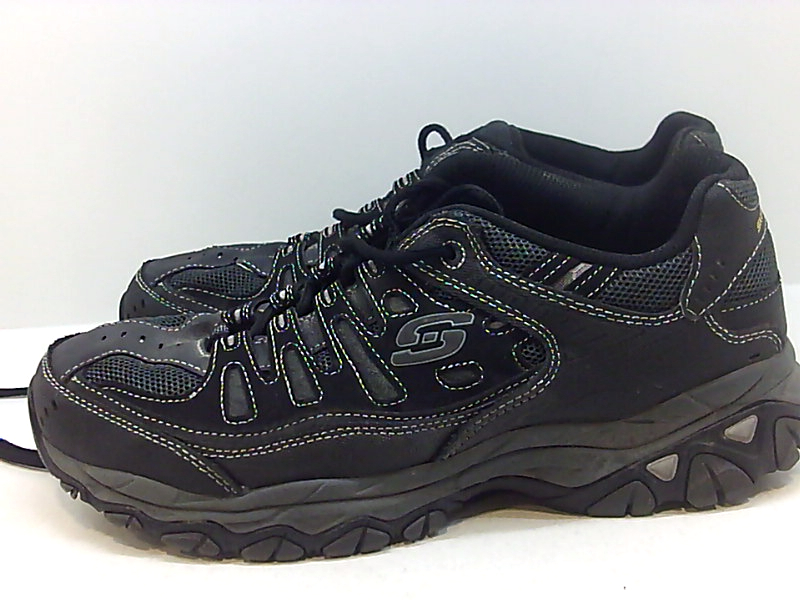 Skechers Mens Memory Fit 50125 Low Top Lace Up Running Sneaker, Black, Size 10.0 | eBay