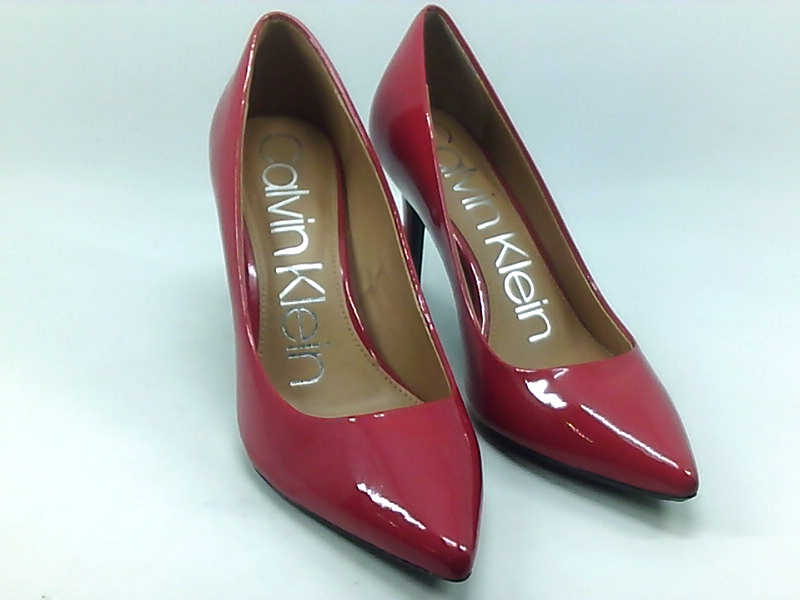 calvin klein gayle patent pumps